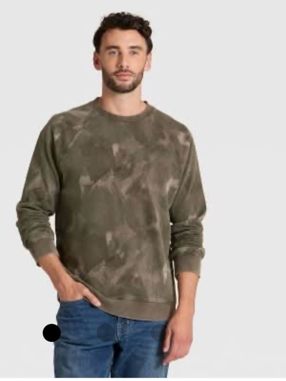 Goodfellow & Co Olive Camo Crewneck Sweater